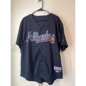 Atlanta Braves Authentic‎ On-Field Majestic Cool Base Alt Jersey Size 50 MLB Cox